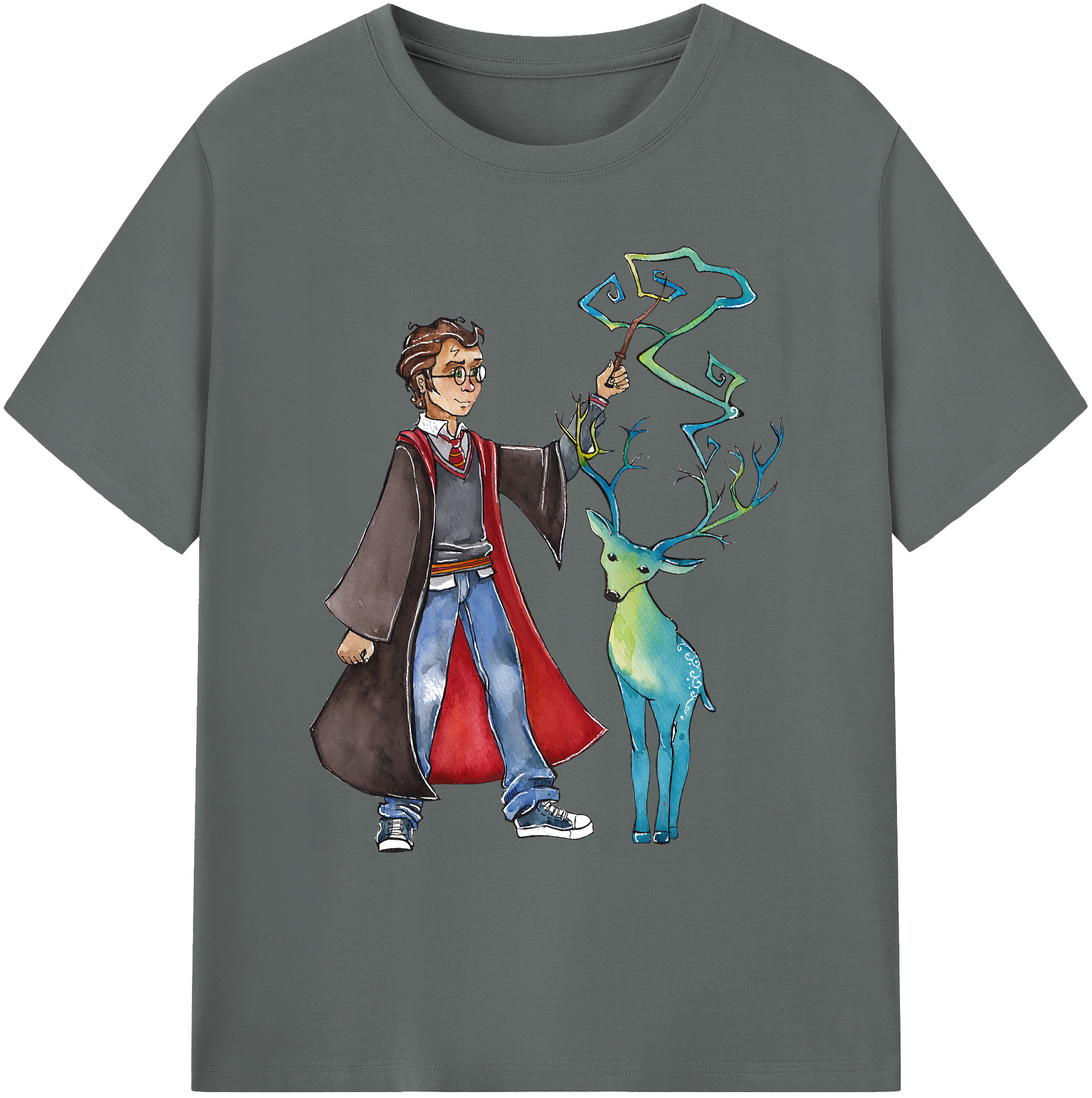 （画像用） Harry Potter ハリー・ポッターシリーズ 綿100％ メンズ半袖Tシャツ｜肌触りやわらか＆通気性